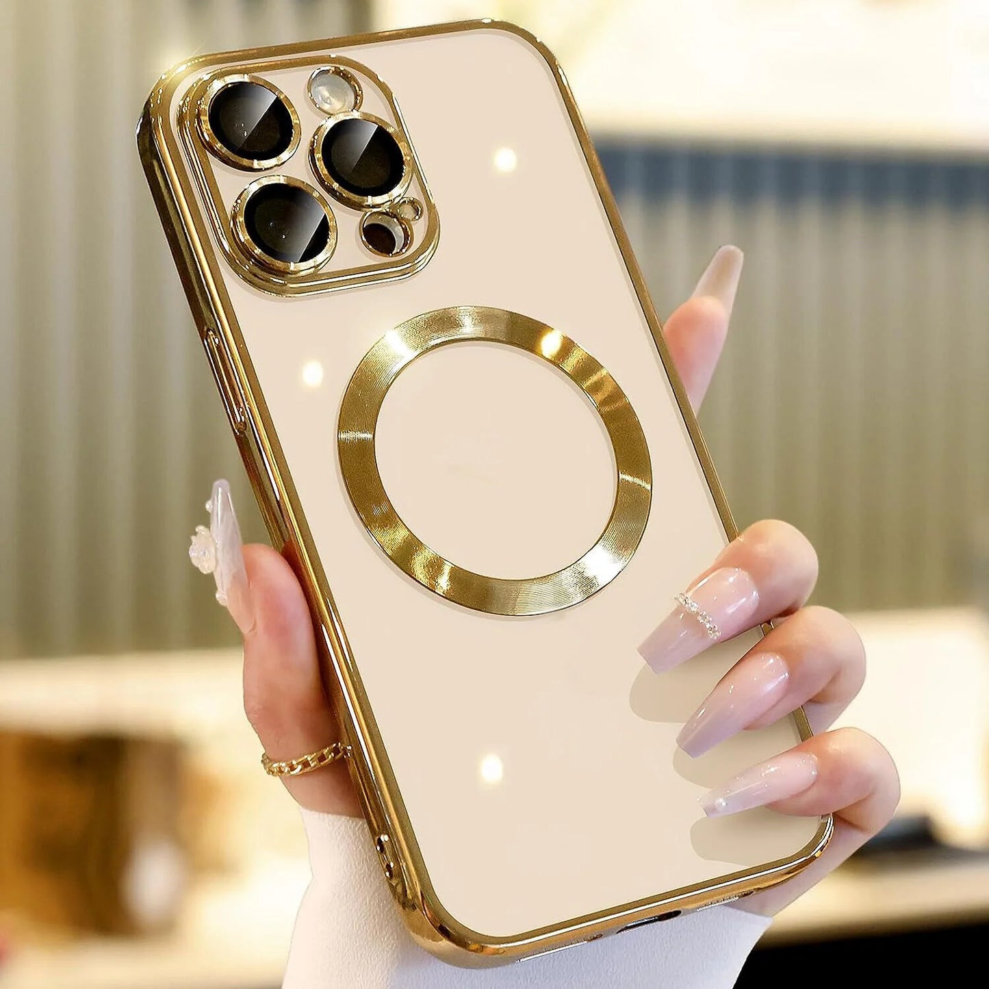 For Apple Iphone 14 13 12 11 Pro Max Case Magnetic Camera Lens Cover
