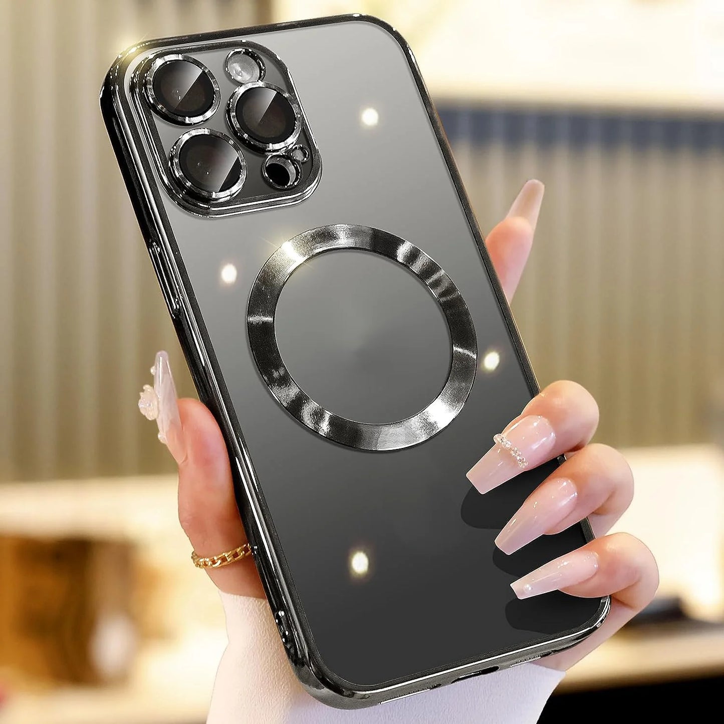 For Apple Iphone 14 13 12 11 Pro Max Case Magnetic Camera Lens Cover
