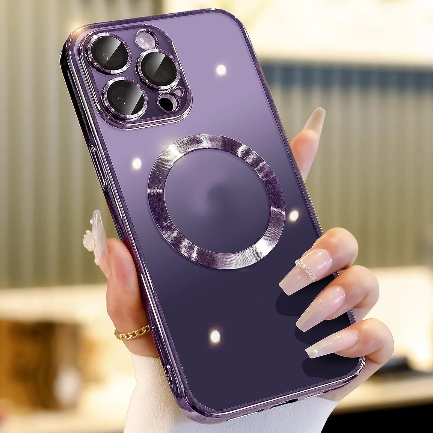 For Apple Iphone 14 13 12 11 Pro Max Case Magnetic Camera Lens Cover