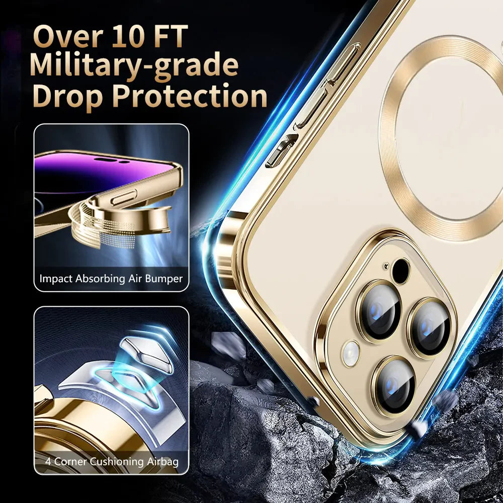 For Apple Iphone 14 13 12 11 Pro Max Case Magnetic Camera Lens Cover