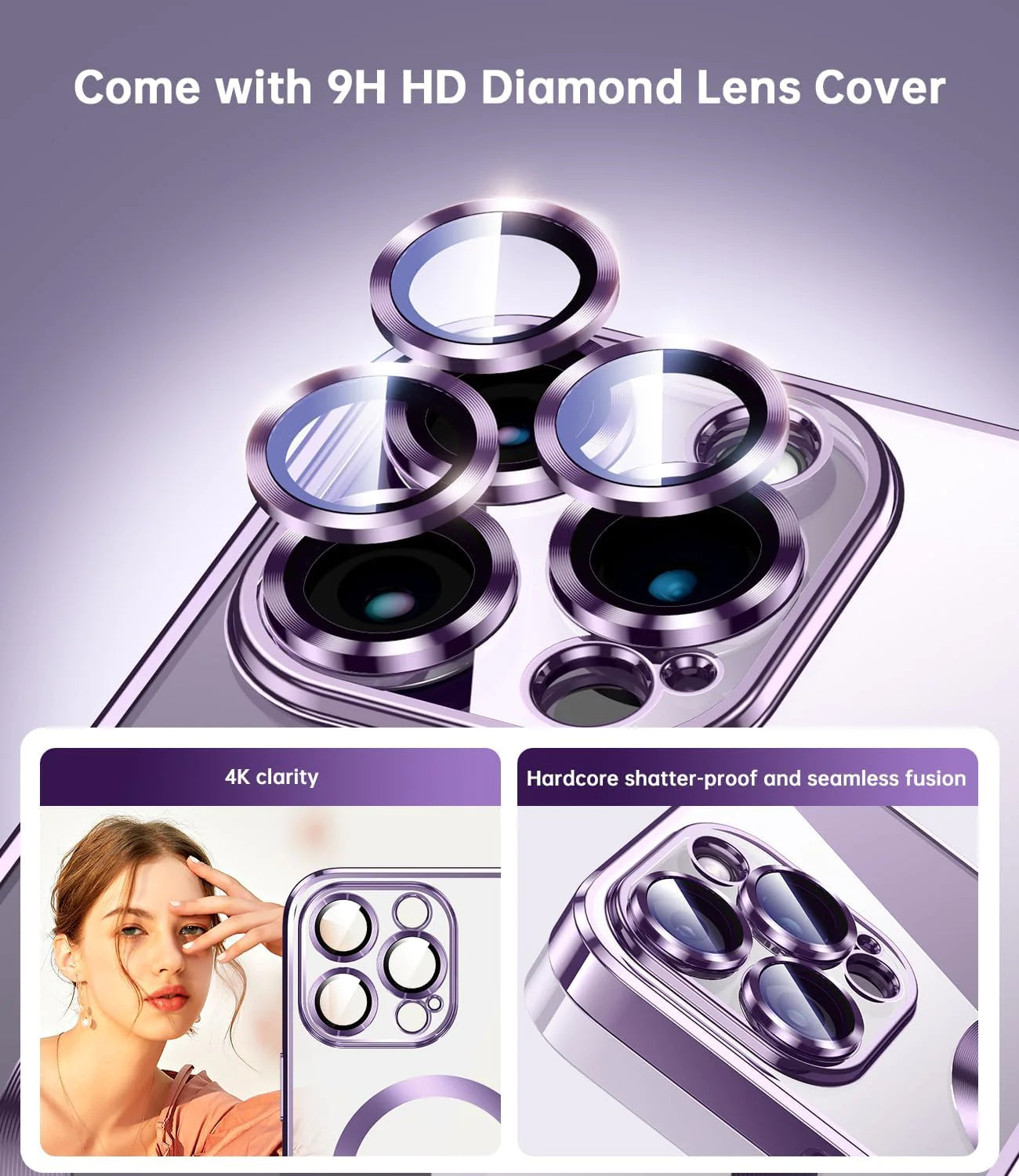 For Apple Iphone 14 13 12 11 Pro Max Case Magnetic Camera Lens Cover