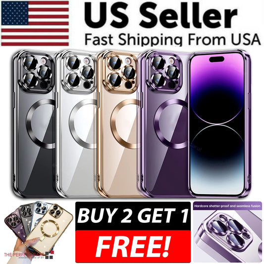 For Apple Iphone 14 13 12 11 Pro Max Case Magnetic Camera Lens Cover